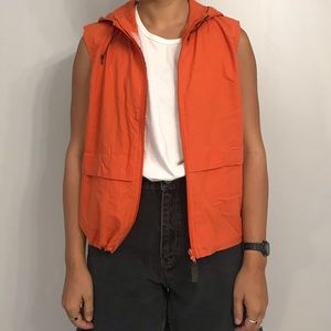 VINTAGE LEI ORANGE VEST!!